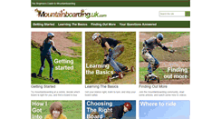 Desktop Screenshot of mountainboarding.uk.com